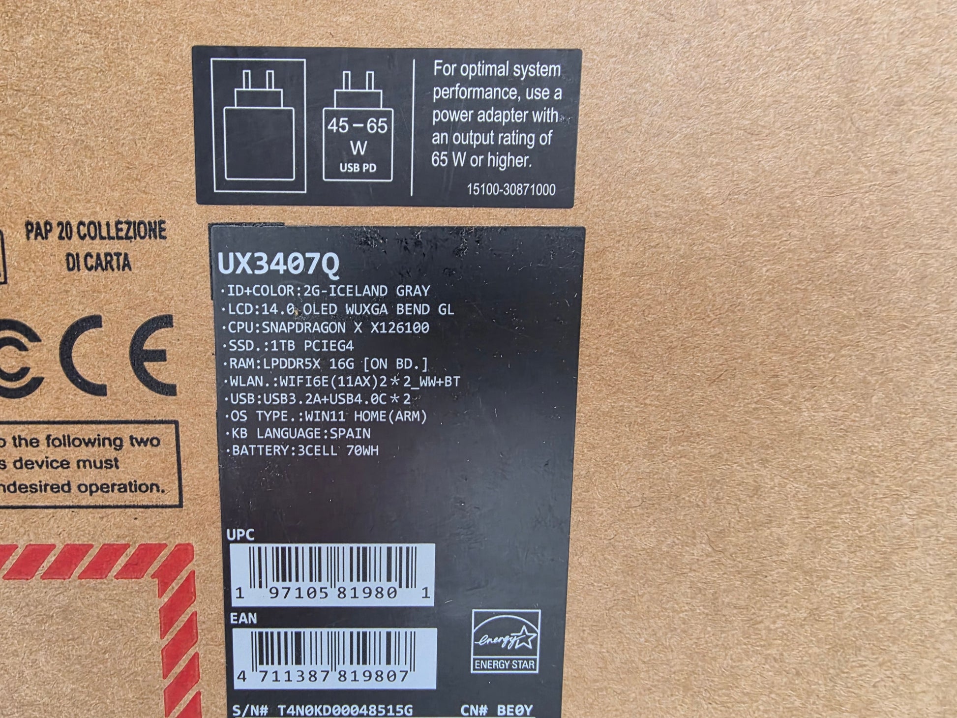 ASUS Zenbook A14 OLED carácterísticas
